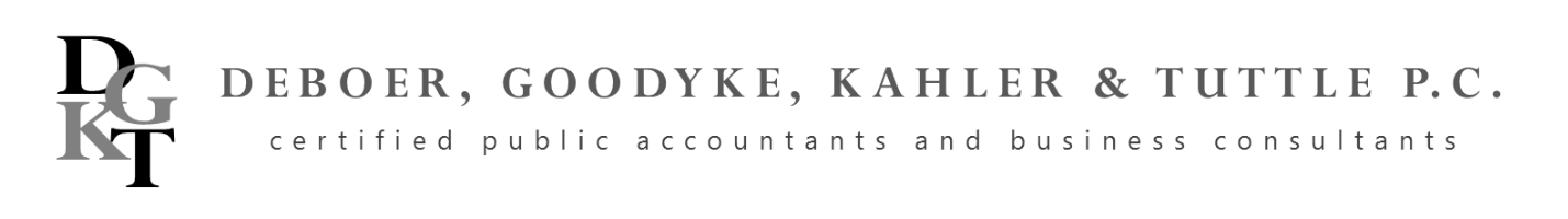 DeBoer, Goodyke, Kahler, & Tuttle P.C. Logo DGKT-2022GalaSponsor