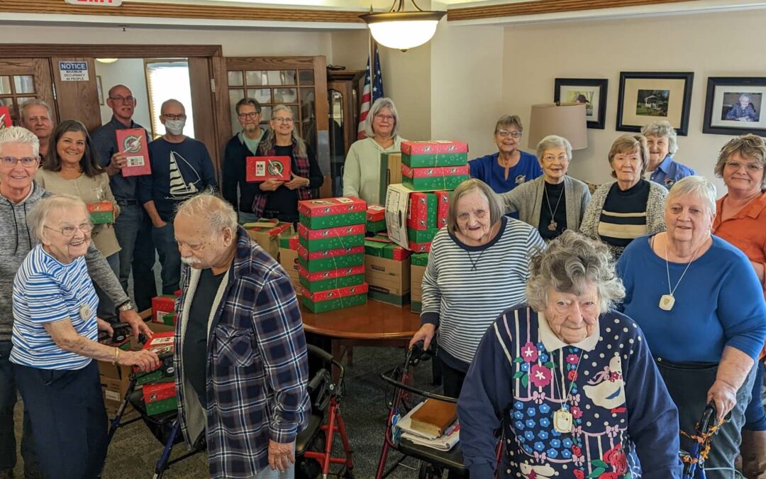 Christian Haven Residents Help Share God’s Love with Operation Christmas Child