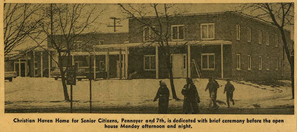 newspaper clipping of the dedication ceremony