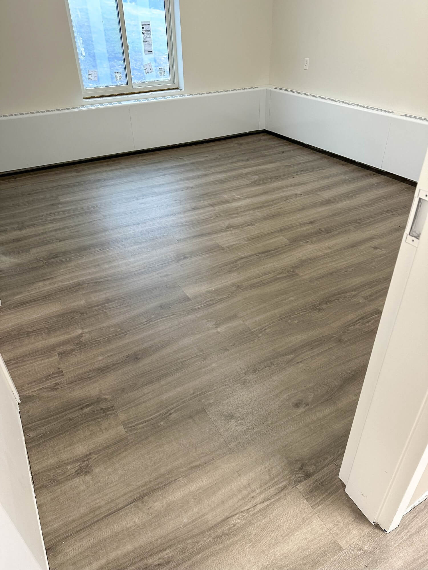 new floors in a resident's room