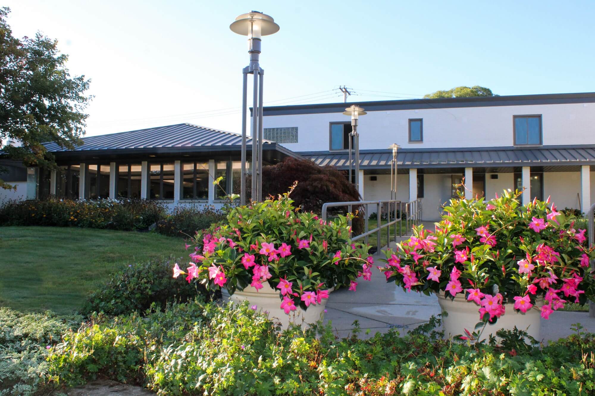 CH Outdoor outdoor view of Christian Haven with beautiful flowers and landscaping