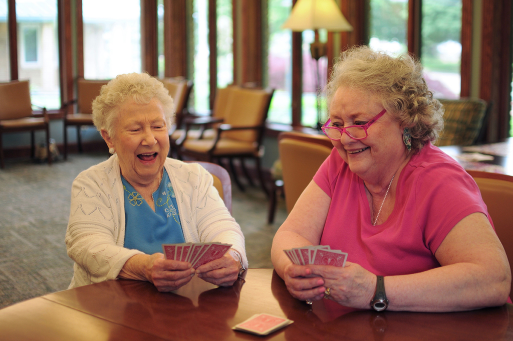 Ladies laughing