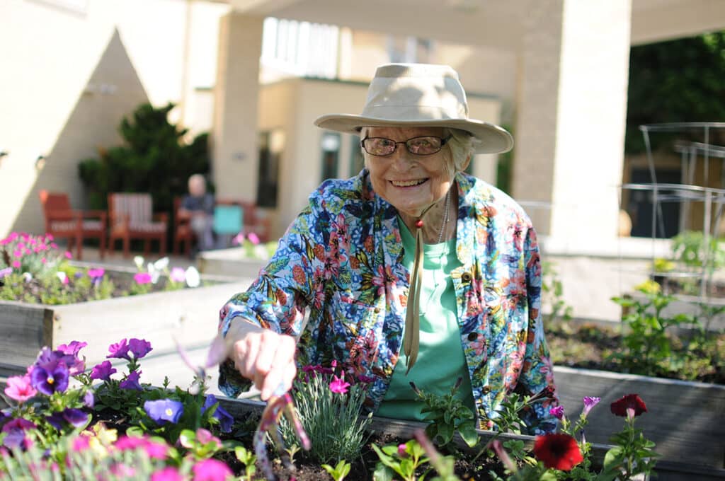 CH Resident Gardening